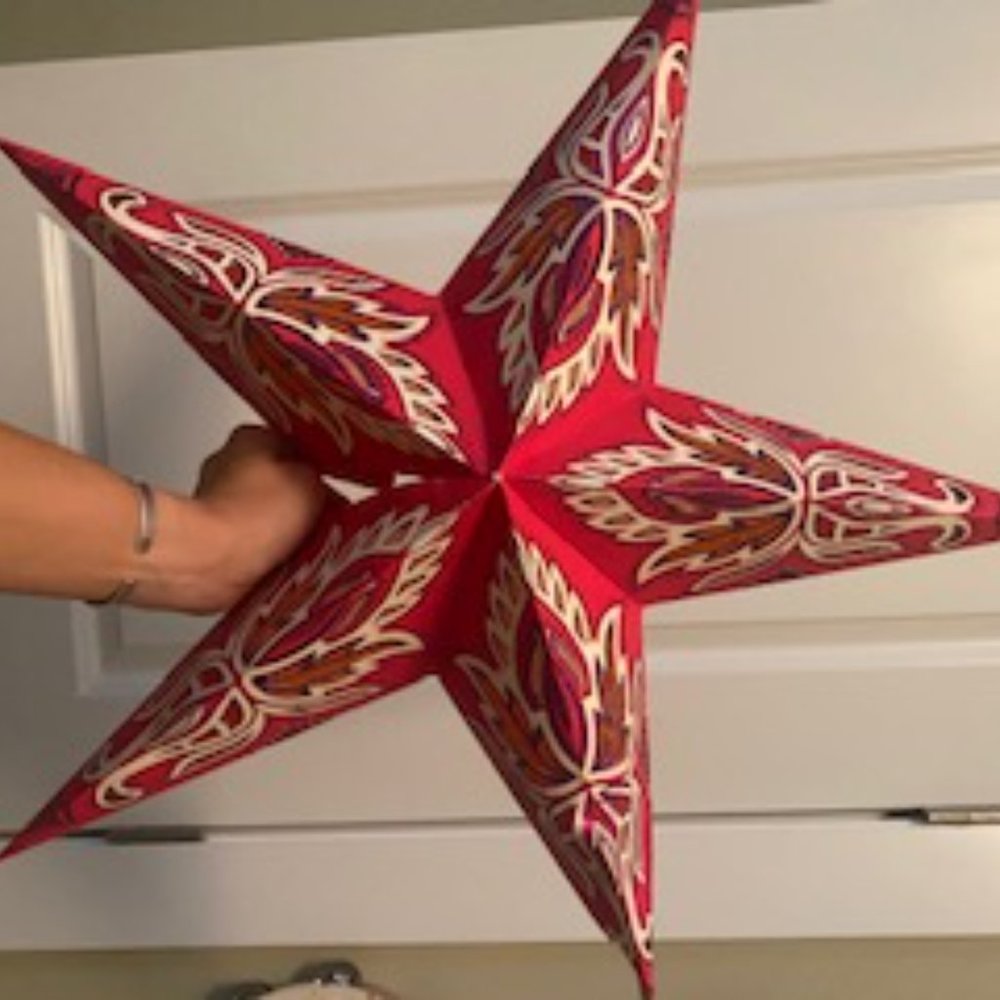 NEW Decorative Pink/Purple/White Star